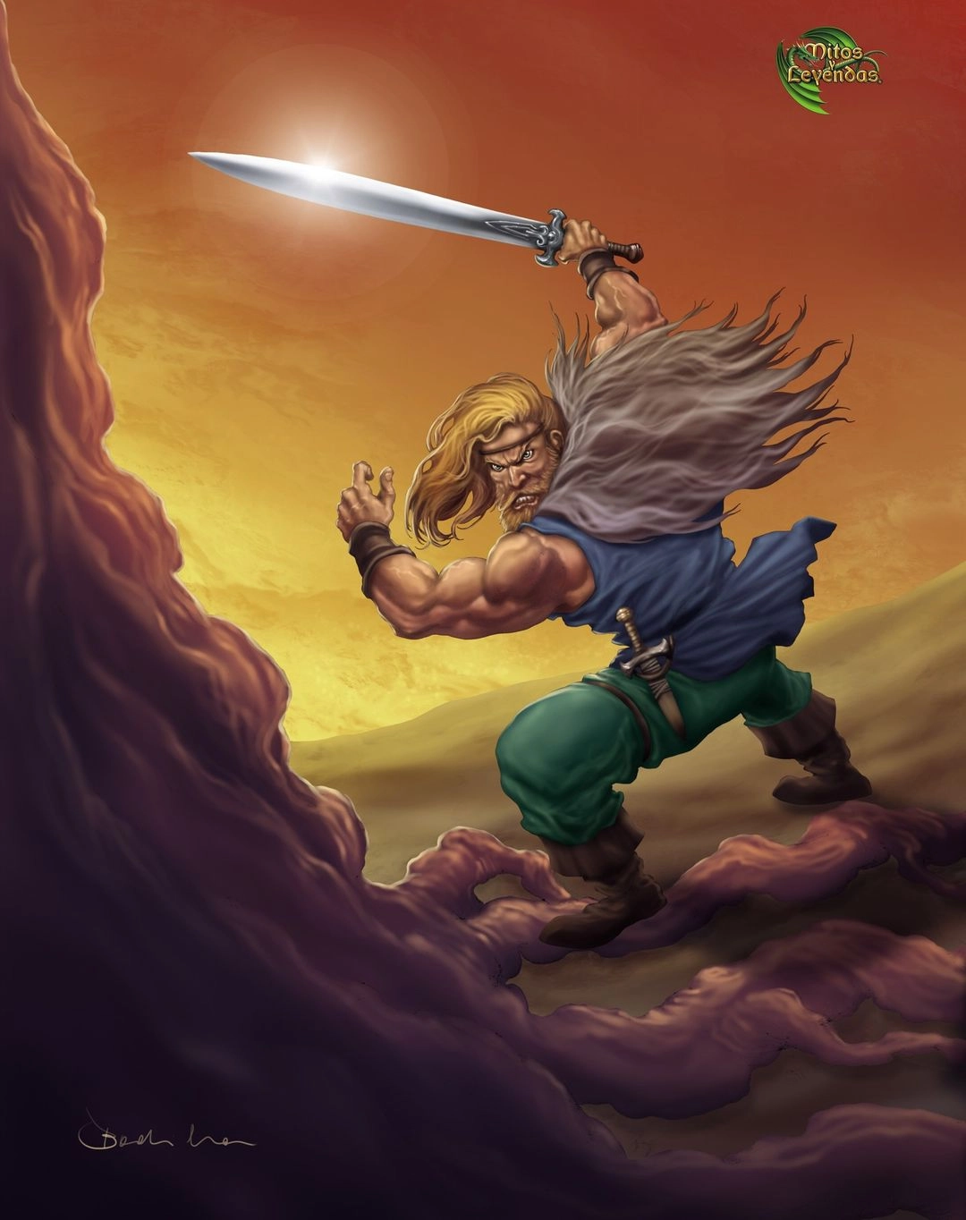 Ilustración de la baraja barbarie